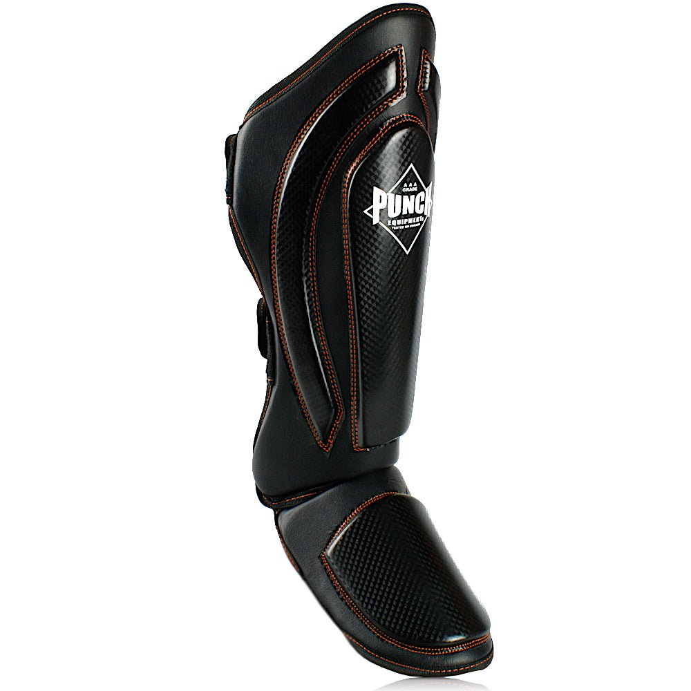 Precision Black Diamond Muay Thai Shin Pads - Punch