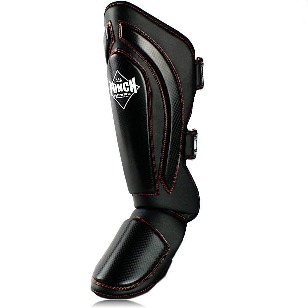 Precision Black Diamond Muay Thai Shin Pads - Punch