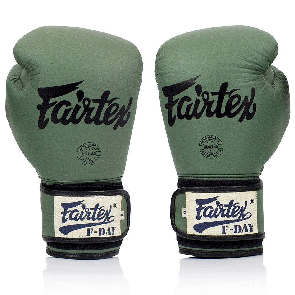 Fairtex F-Day Green Army boxningshandskar (BGV11)