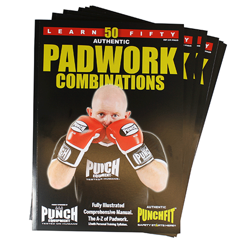 Punchfit® 50 Pad Work Boxing kombinationsbok