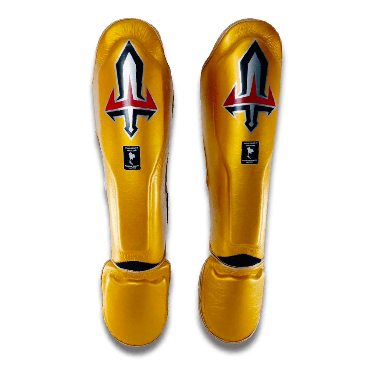 Arwut Muay Thai Shin Guards SG3-Small-Gold-Fight Gear Direct