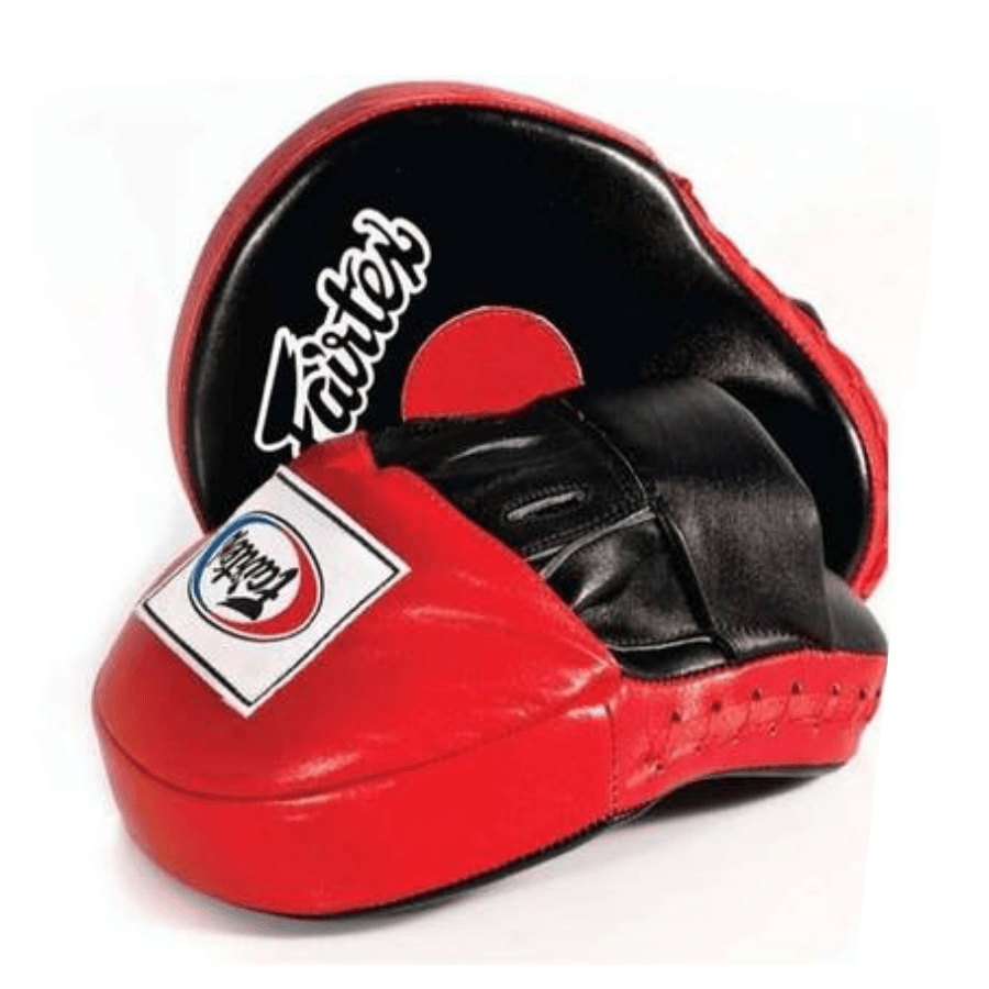 Fairtex Contoured Focus Mitts Red Black