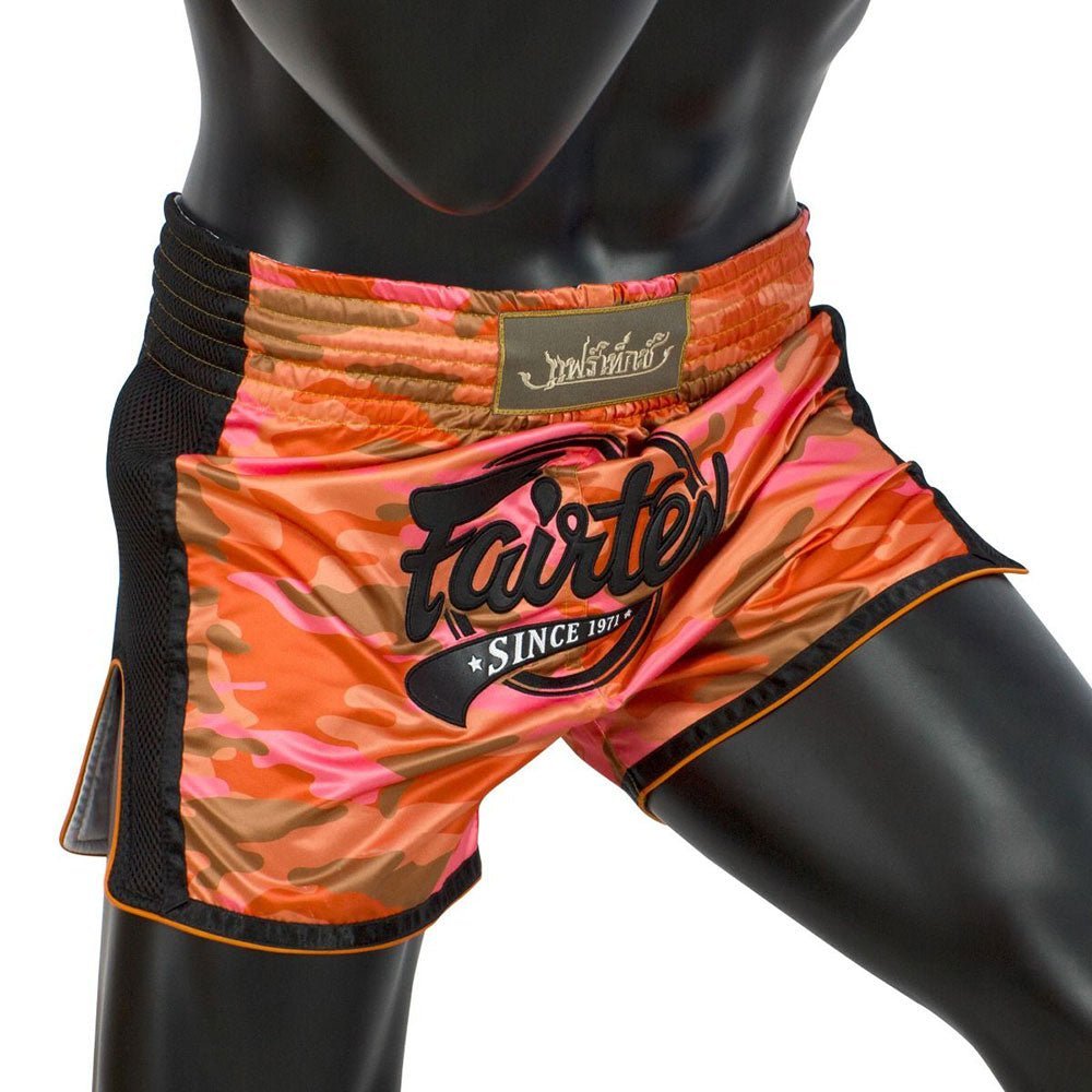 Fairtex Muay Thai Shorts - BS1711 Orange Camo