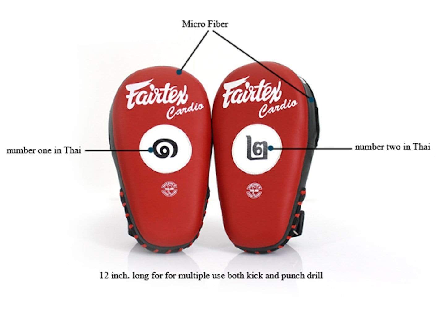 Fairtex Ge aldrig upp Focus Mitts (FMV12)