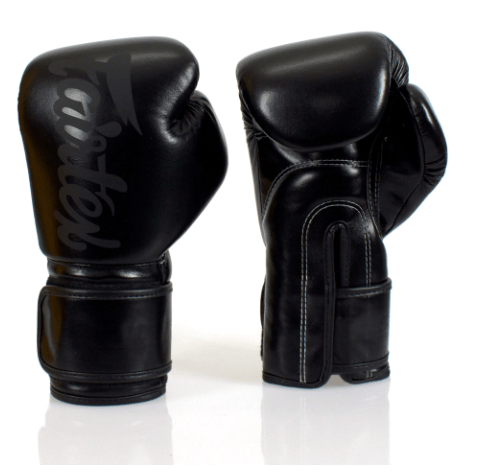 Fairtex Solid Black Microfiber boxningshandskar (BGV14-SB)