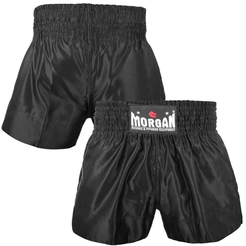 MORGAN MUAY THAI SHORTS - BLACK