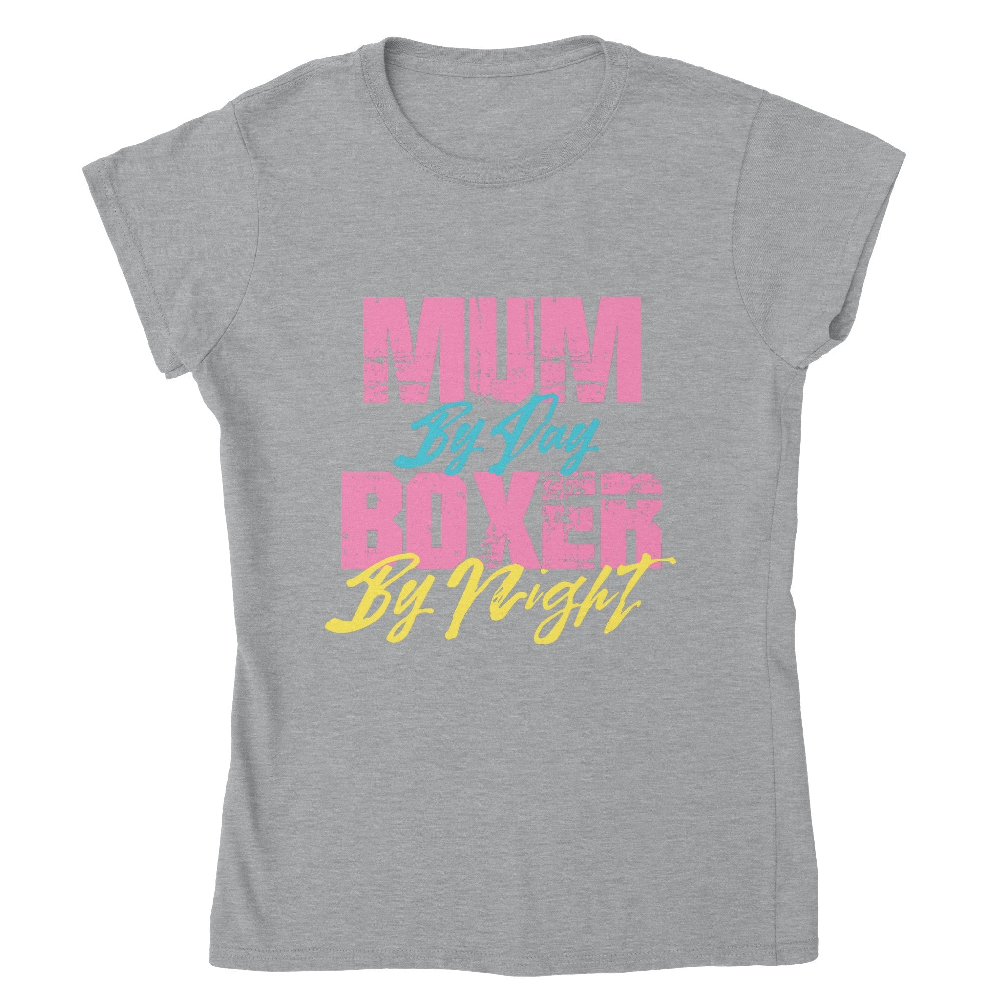 Mum by Day, Boxer by Night T-shirt för kvinnor