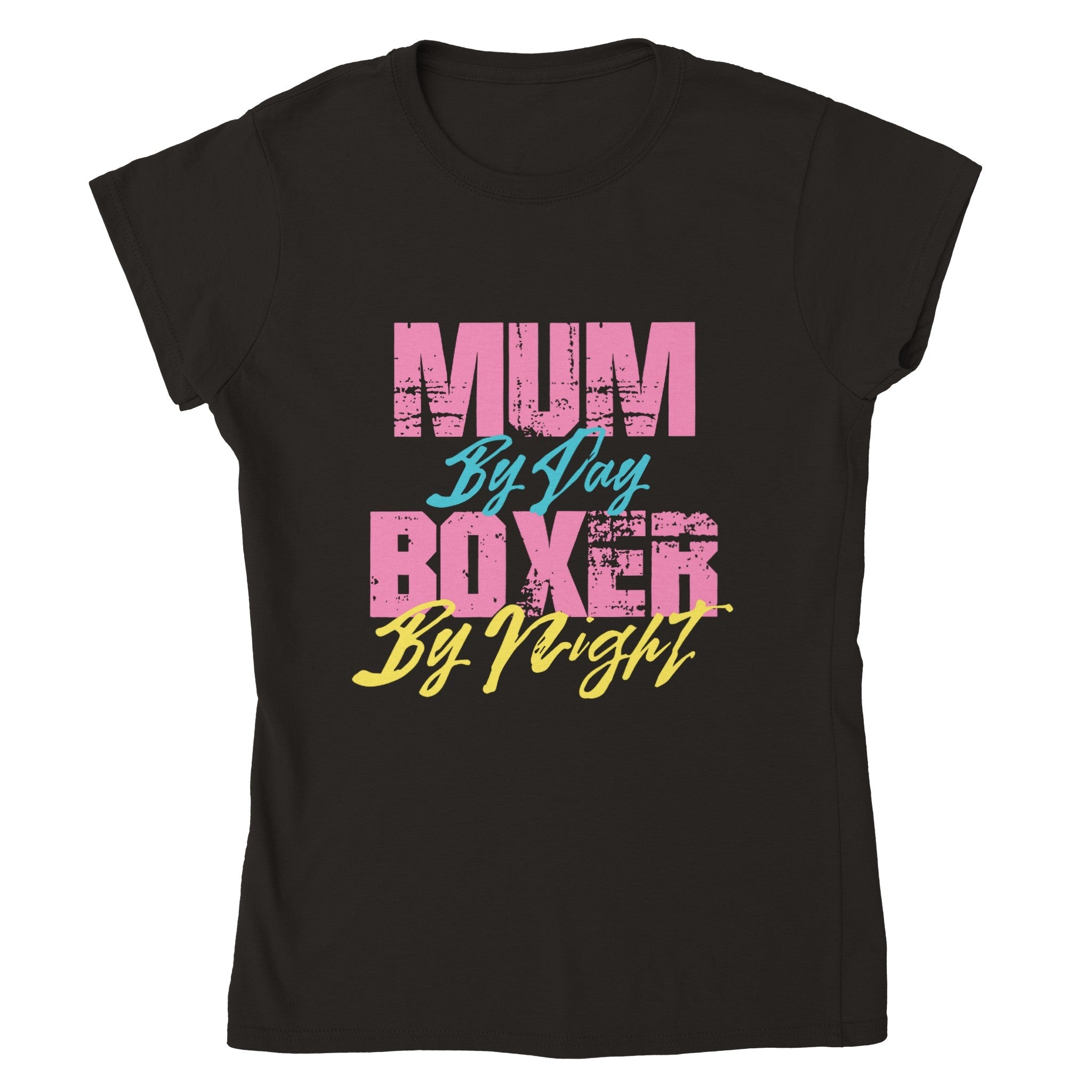 Mum by Day, Boxer by Night T-shirt för kvinnor