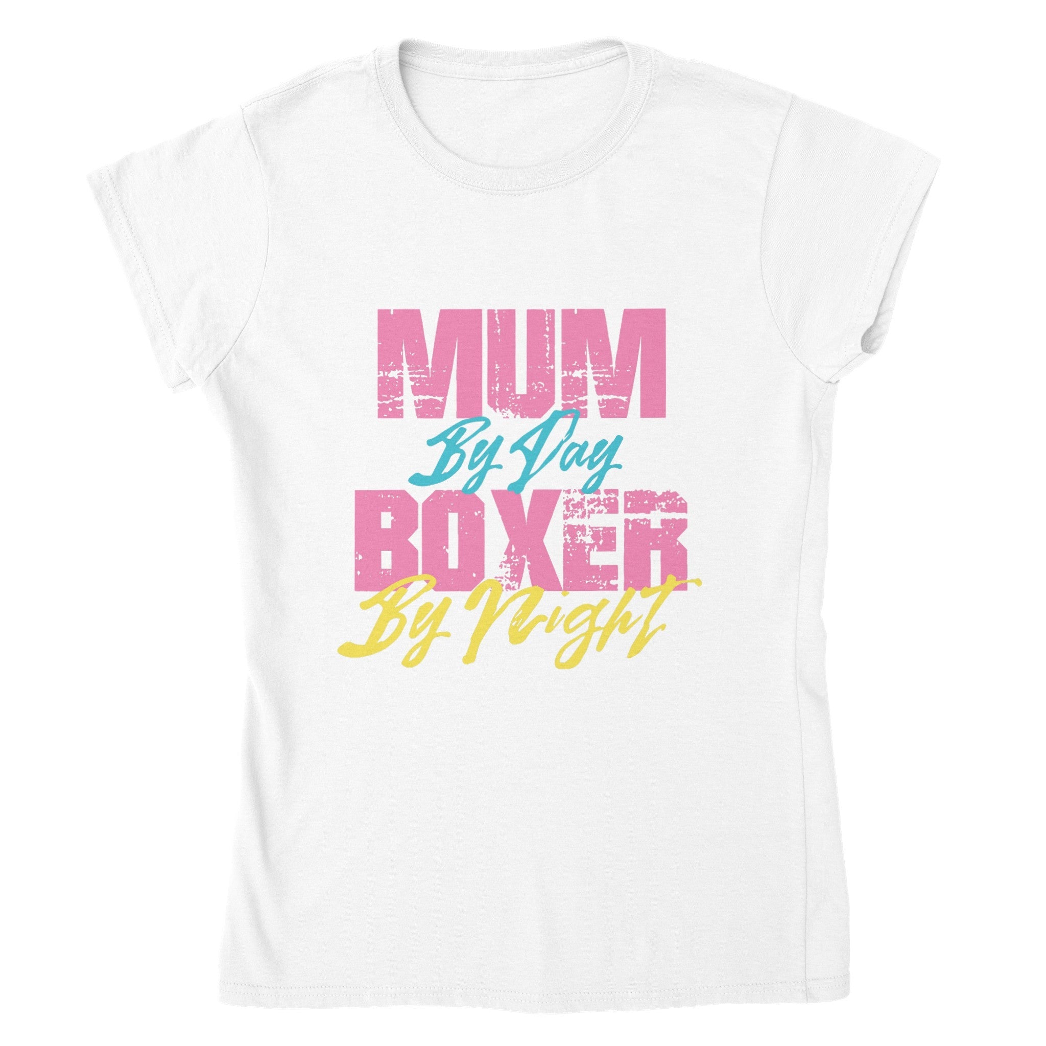 Mum by Day, Boxer by Night T-shirt för kvinnor