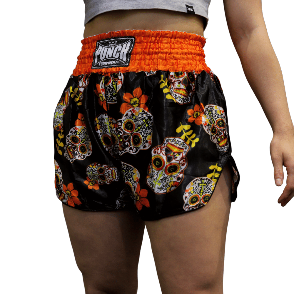 Punch® – Candy Skulls- Muay Thai-shorts för damer