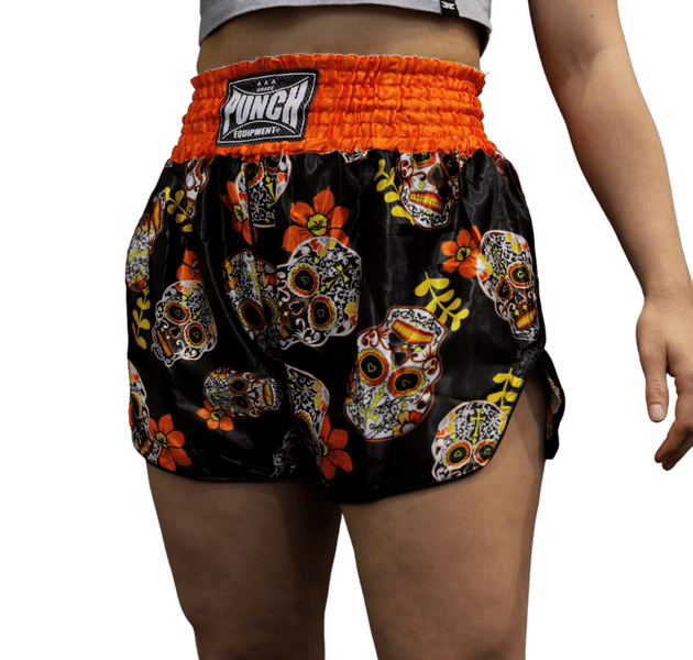 Punch® – Candy Skulls- Muay Thai-shorts för damer