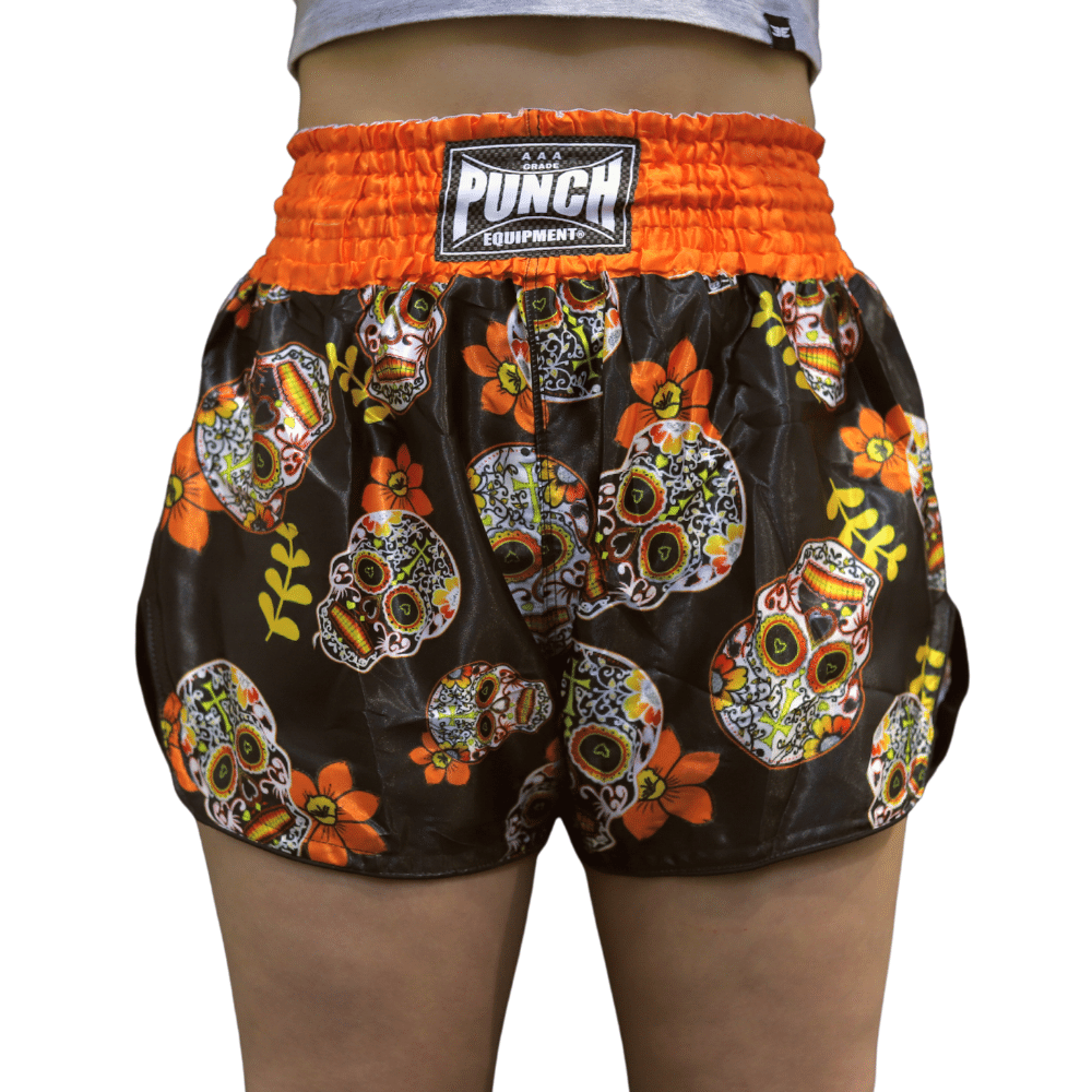 Punch® – Candy Skulls- Muay Thai-shorts för damer