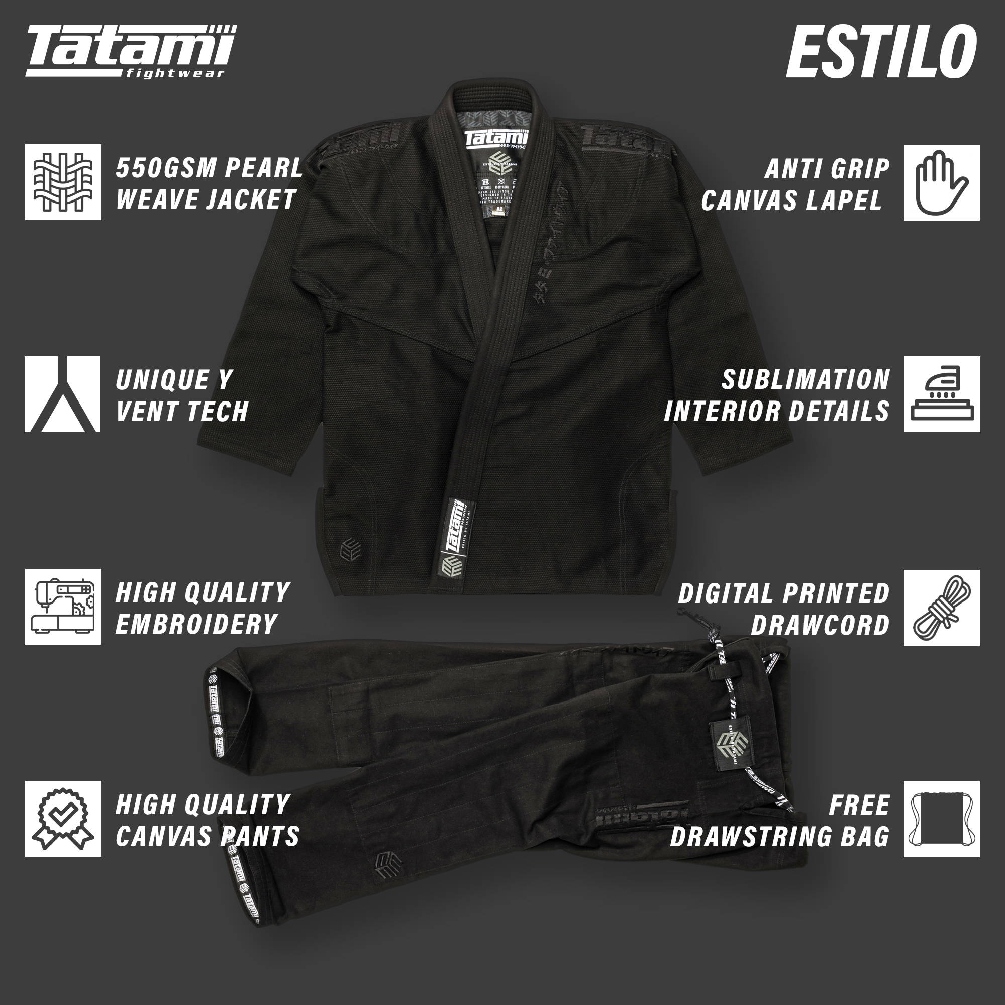 Tatami Estilo Black Label Gi